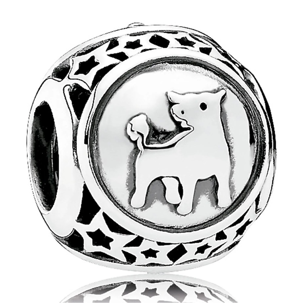 Genuine Retired PANDORA Taurus Zodiac Star Sign Charm - 791937